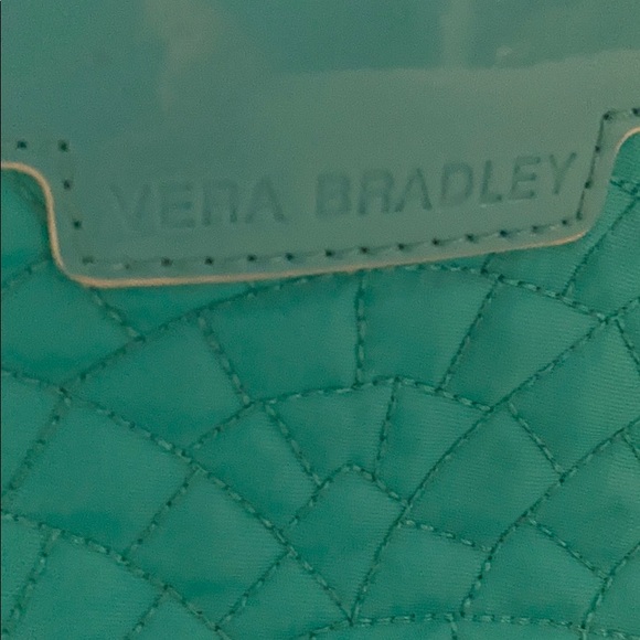 Vera Bradley Quilted Teal Clutch - Picture 5 of 9